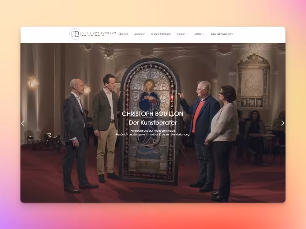 Die Startseite von Christoph Bouillon